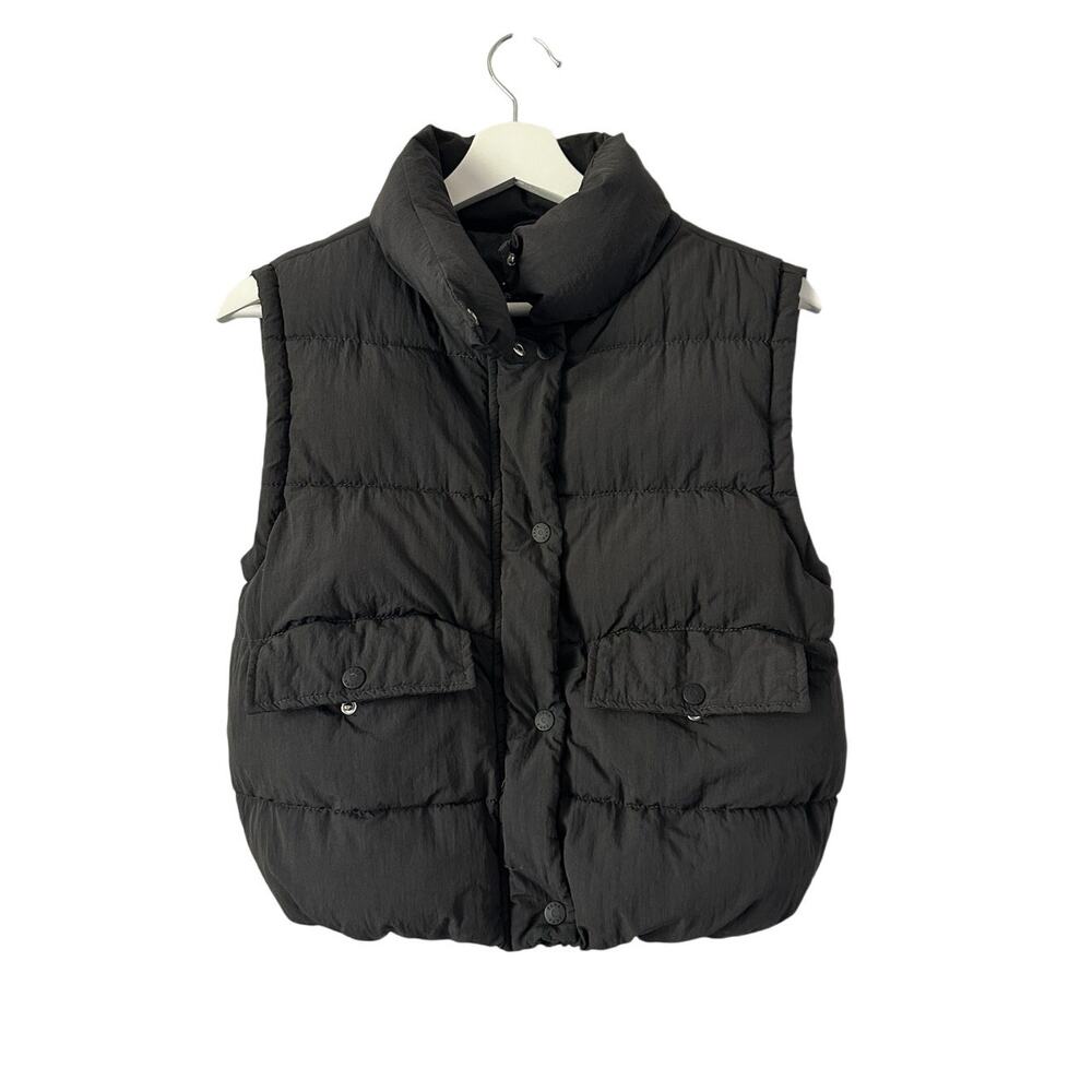 Girls Zara Black Puffer Vest size 9-10